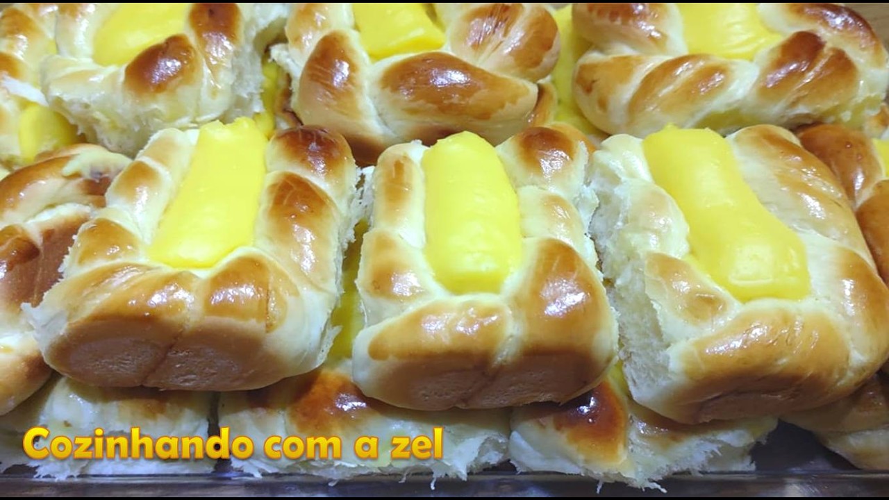 PÃO DOCE COM CREME BEM FOFINHO