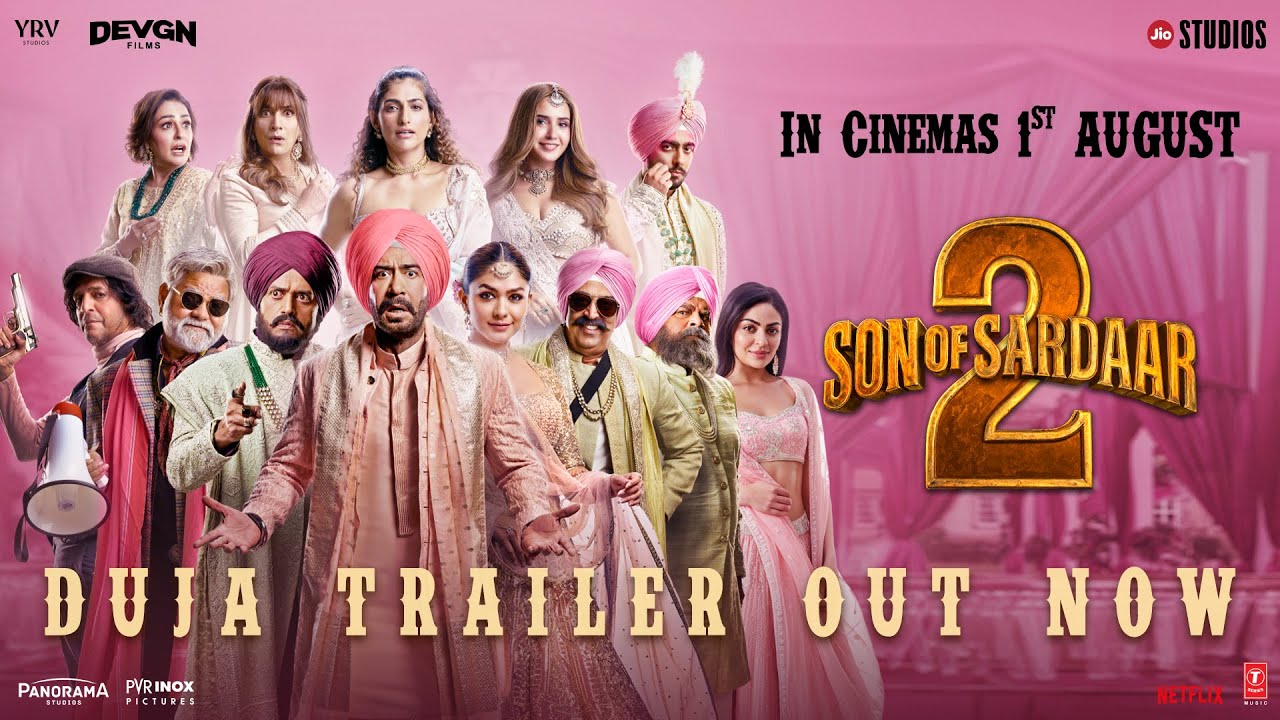 Son Of Sardaar 2 - DUJA OFFICIAL TRAILER | Ajay Devgn & Mrunal Thakur | Vijay Kumar Arora | 1st Aug