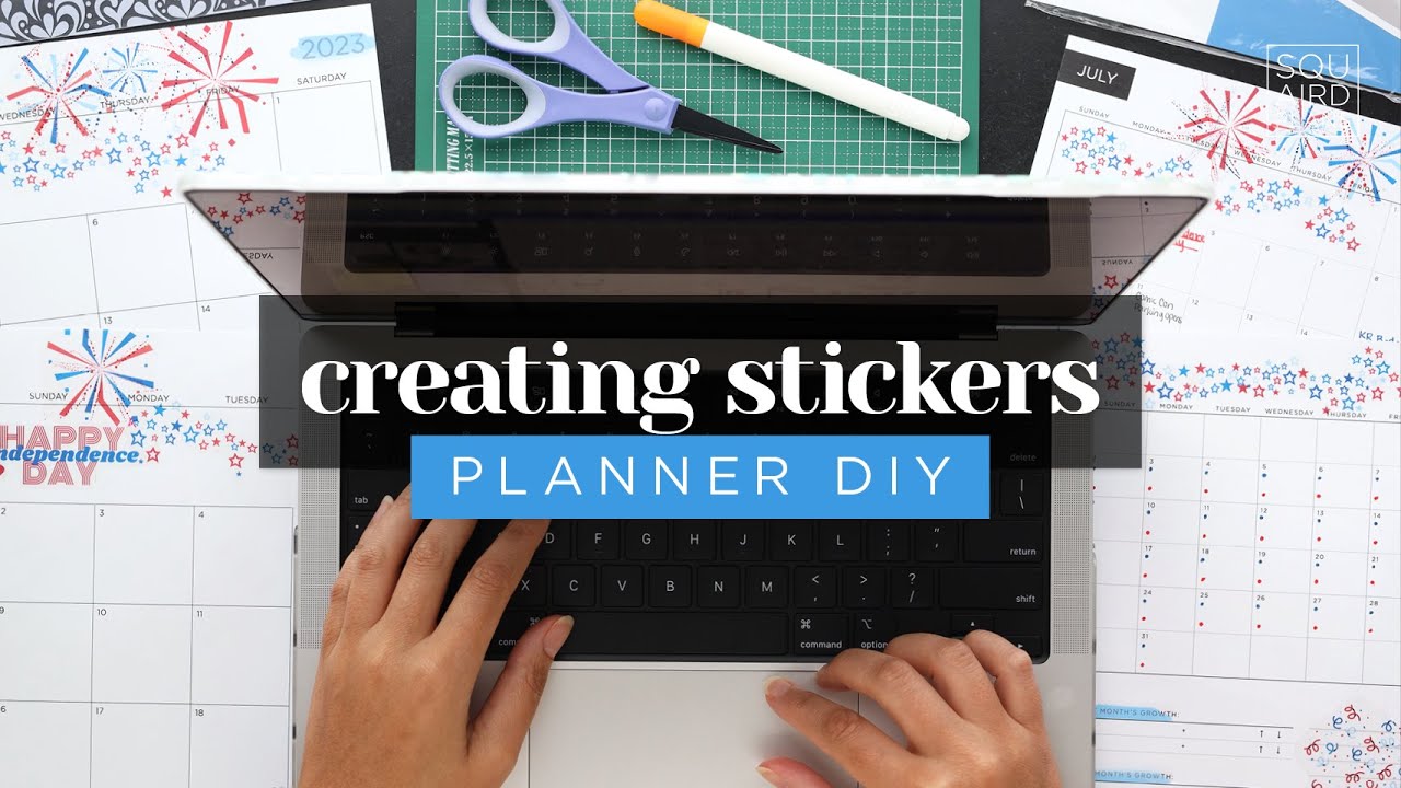 CREATING STICKERS IN CANVA! HOW TO MAKE A PRINTABLE STICKER SHEET FOR YOUR PLANNER OR JOURNAL