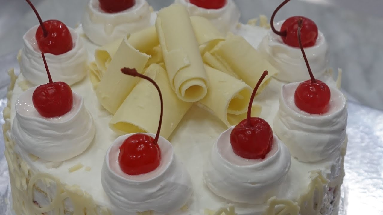 WHITE FOREST CAKE RECIPE