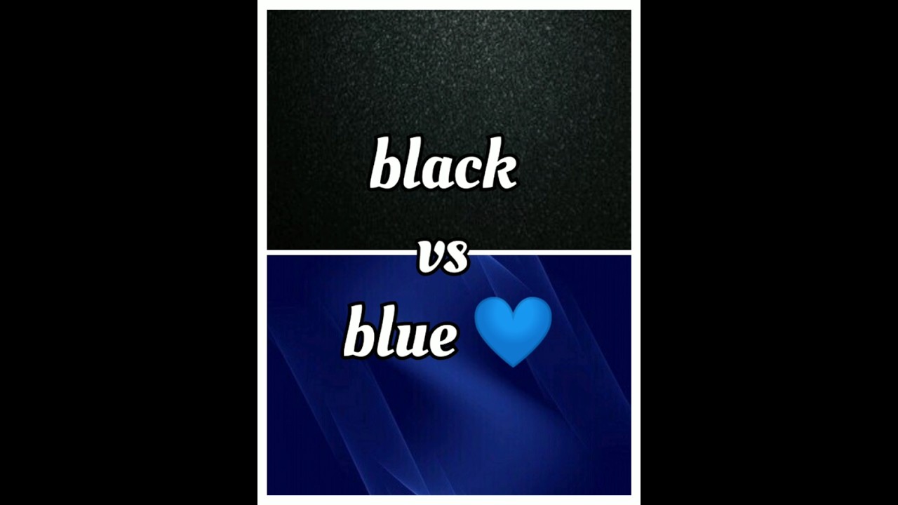 Black 🖤 vs blue 💙 colour challenge ❇️🌺