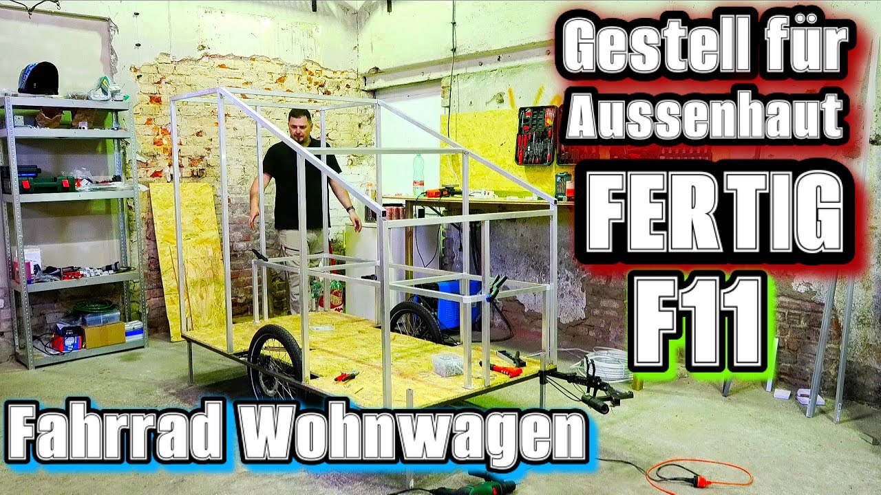 Fahrrad Wohnwagen Gestell für Hülle fertig F10 I Fett Fahrrad