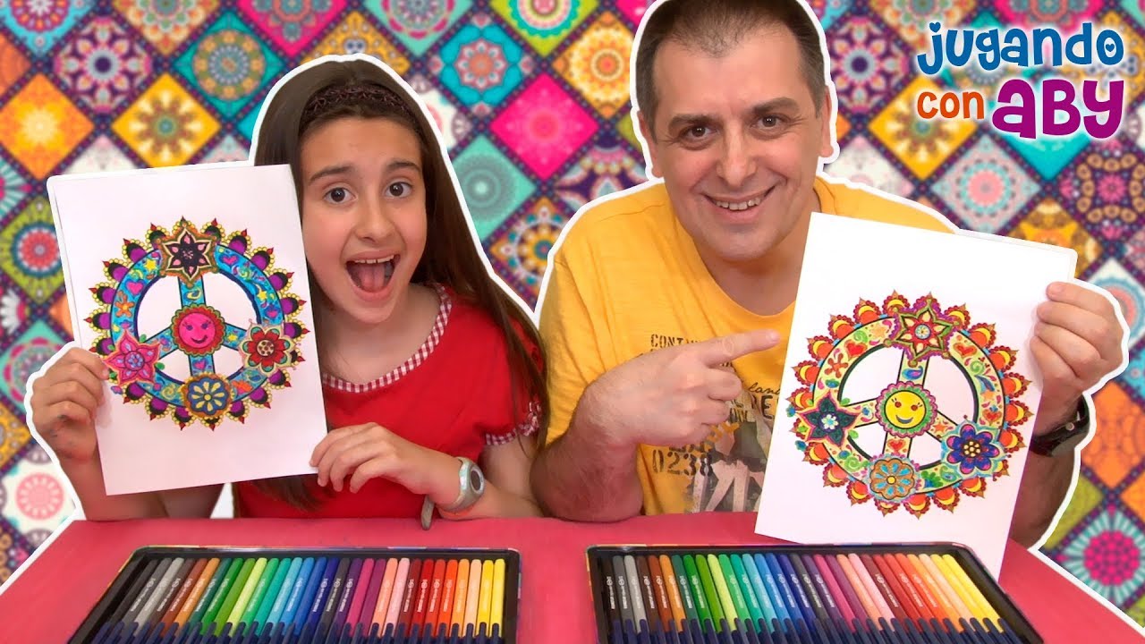 MANDALA CHALLENGE. Coloreando con 30 rotuladores brillantes