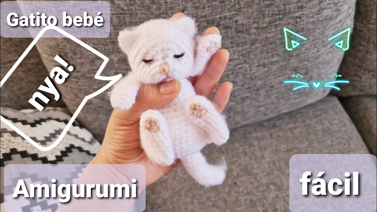 Amigurumi de Gatito Bebé fácil (1/1)