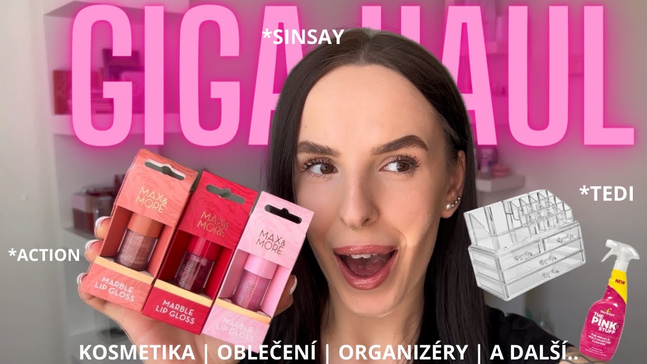 OBROVSKÝ HAUL🛍️😨 | ACTION, TEDI, SINSAY | nejen kosmetika & oblečení