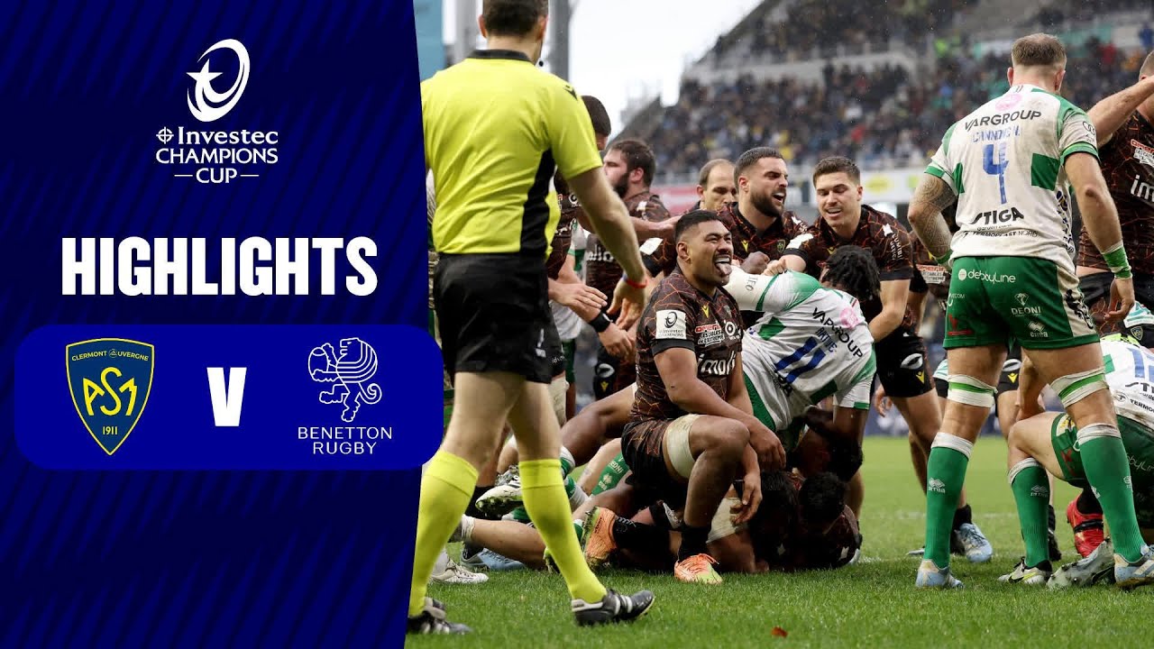 Extended Highlights - ASM Clermont Auvergne V Benetton Rugby Round 1 | Investec Champions Cup 2024/2