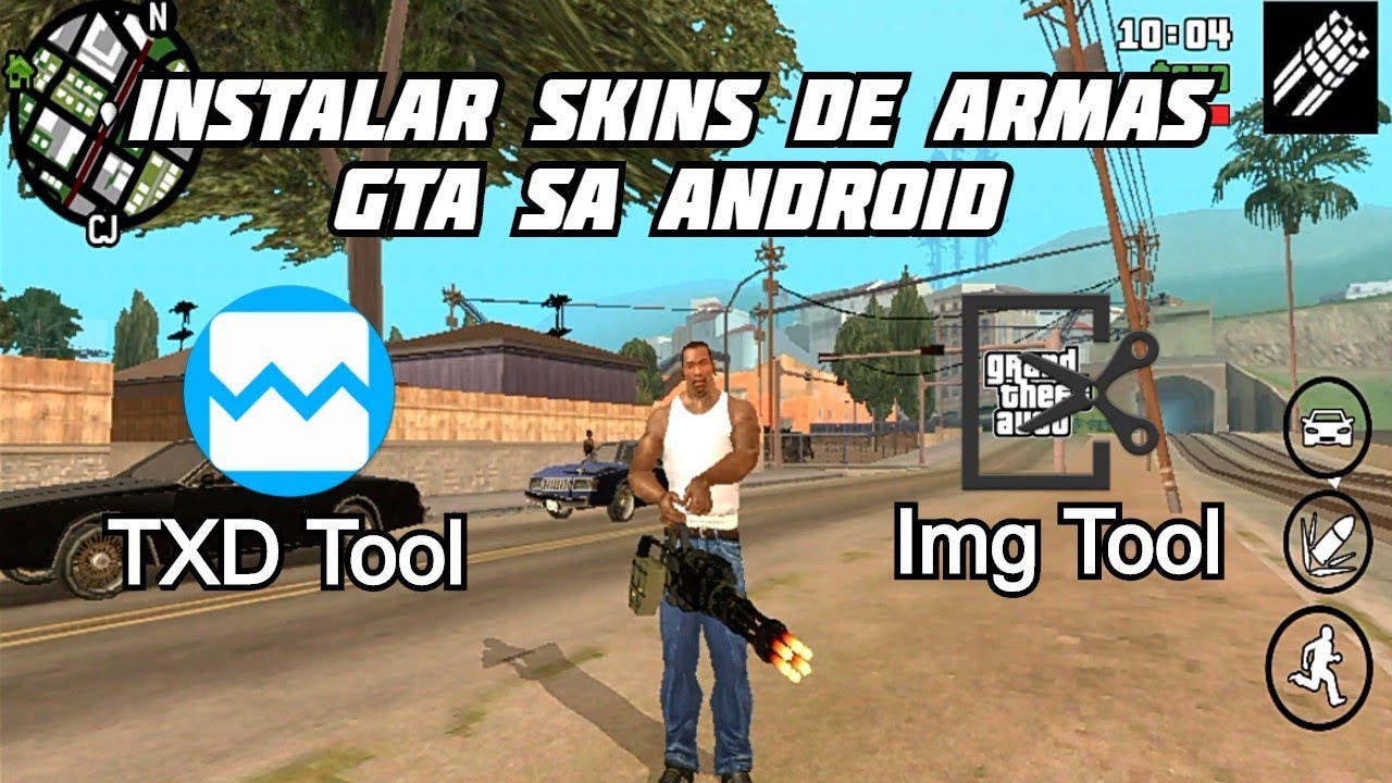 Como Instalar Skins de Armas en GTA San Andreas Para Android 2020 (Bien explicado)