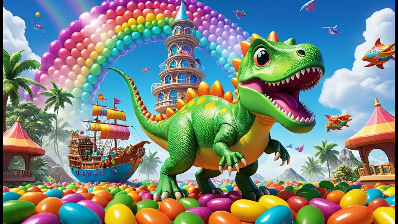 Dino Dexter and the Jelly Rocket | Fun Dinosaur Song for Kids | Jelly Rocket Adventure