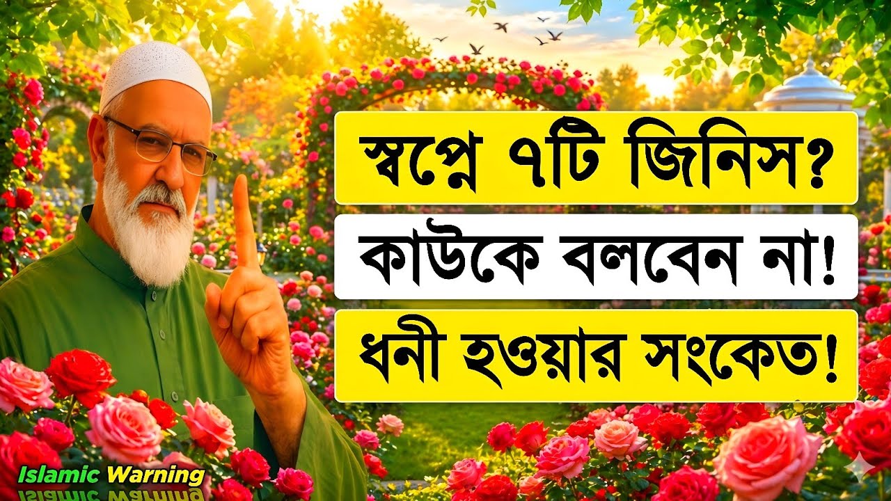 স্বপ্নে ৭ জিনিস কাউকে বলবেন না || ধনী হওয়ার সংকেত || ইসলামিক শিক্ষা ||
