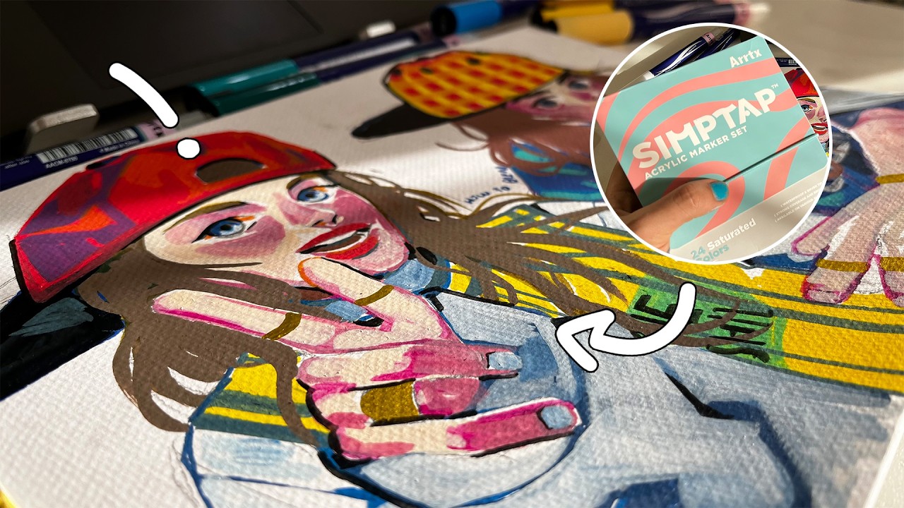 Mi Técnica de Pintura con Marcadores Acrílicos ✨ by RODO ft ARRTX