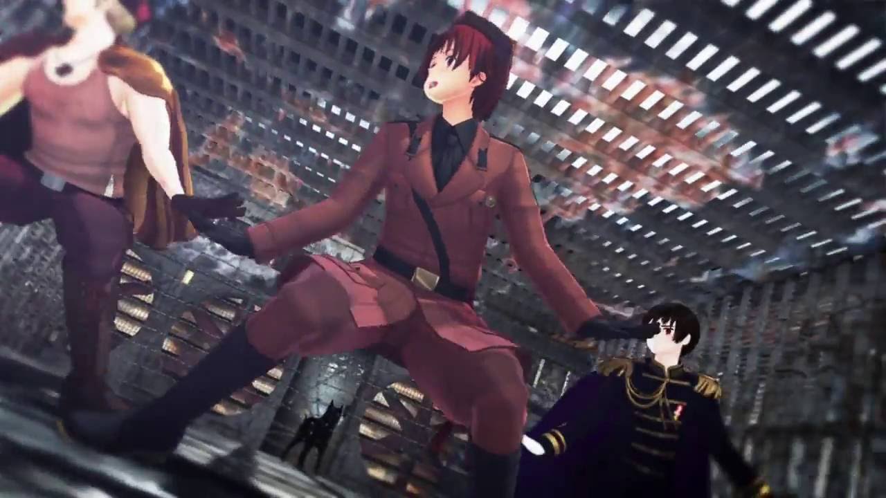 【APヘタリアMMD】2P枢軸一家でBURNING