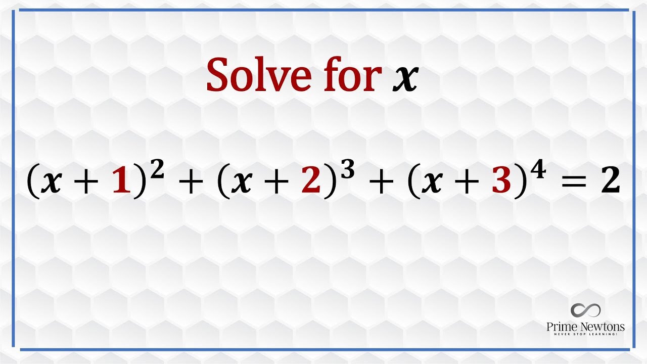 Solving a Quartic Equation