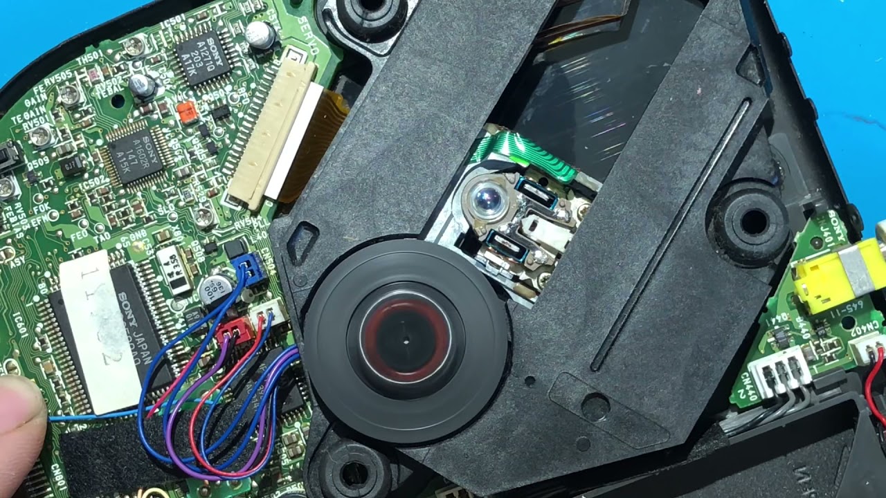 Sony discman D311 laser head repair ,but it's damaged