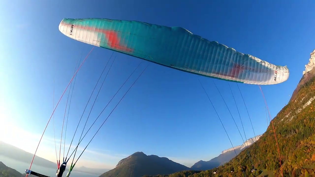 Paragliding  - Bright Day In Autumn