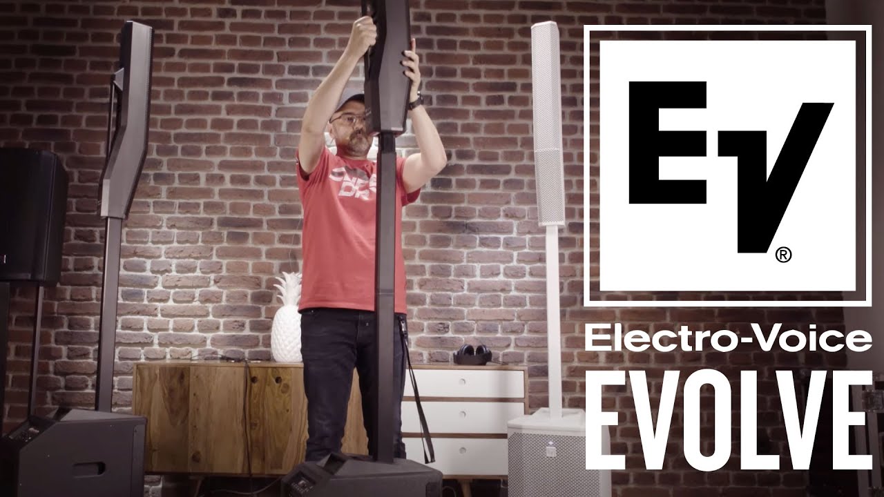 🔊Electro Voice | Sistemas audio Evolve 50, 30M y 50M: recintos de altavoces array de columna con DSP
