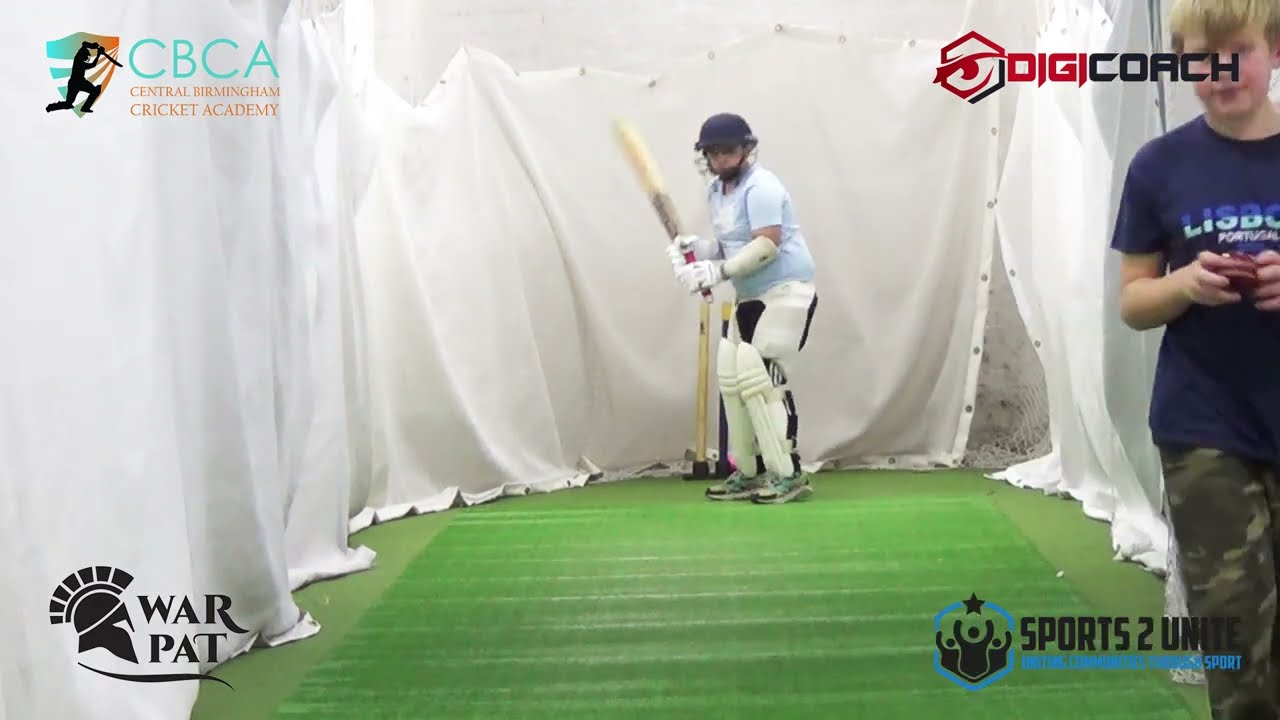 Jashan (Killer Jones) works on OCCUPYING THE CREASE @dccricketcoaching Cricket Coaching Birmingham 08/11/22