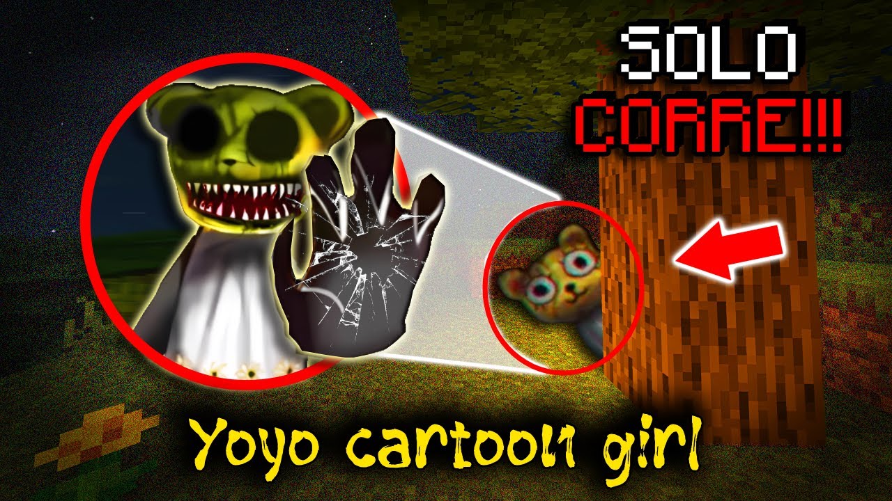 NO ENTRES AL BOSQUE o ella aparecerá (REAL)... Cartoon Girl || Minecraft Creepypasta