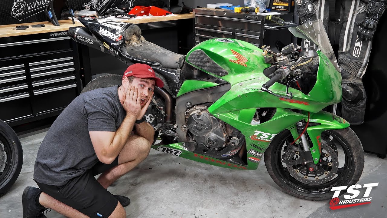 Here's why Crash Protection is important - Honda CBR600RR Crash Aftermath