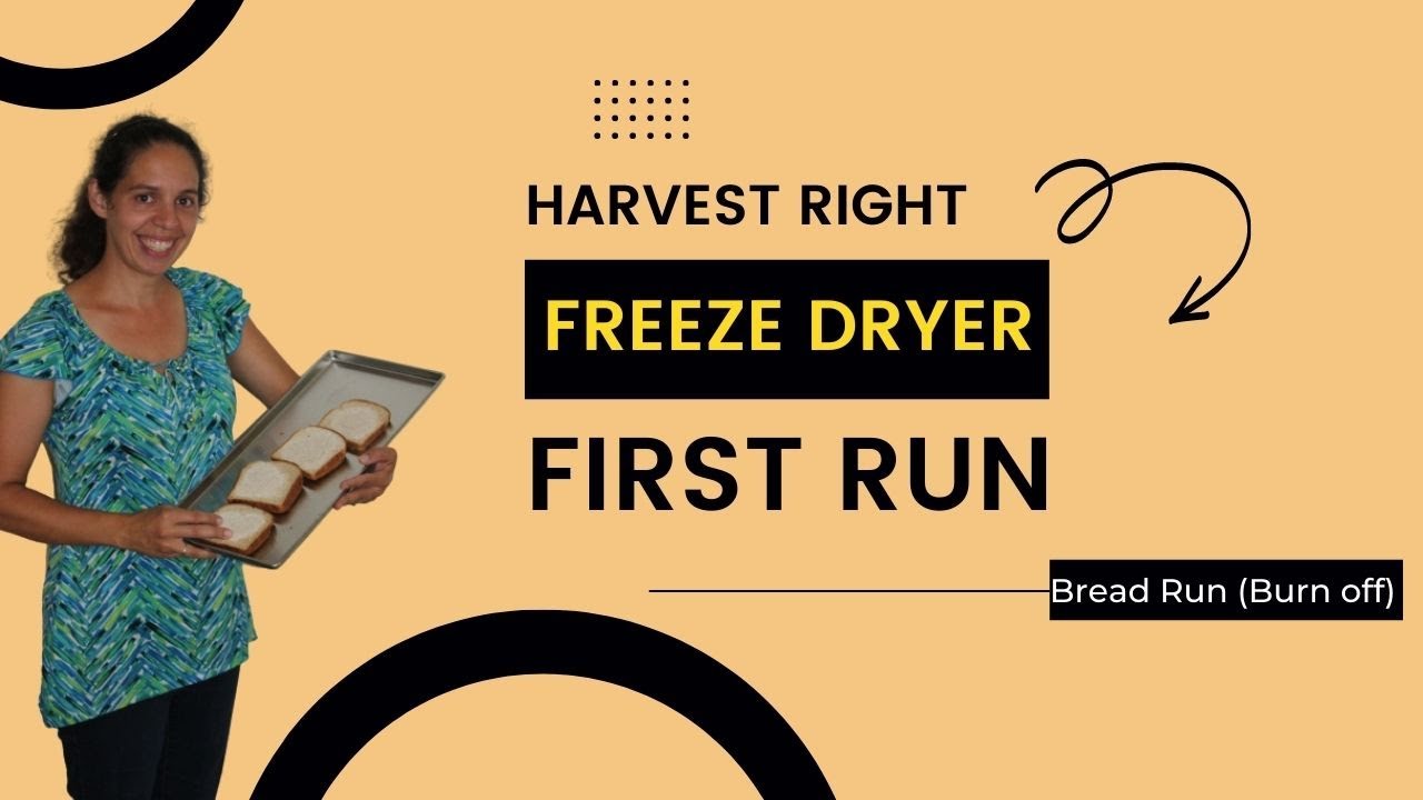 Первый запуск сублимационной сушилки Harvest Right: запуск хлебопечки: подготовка