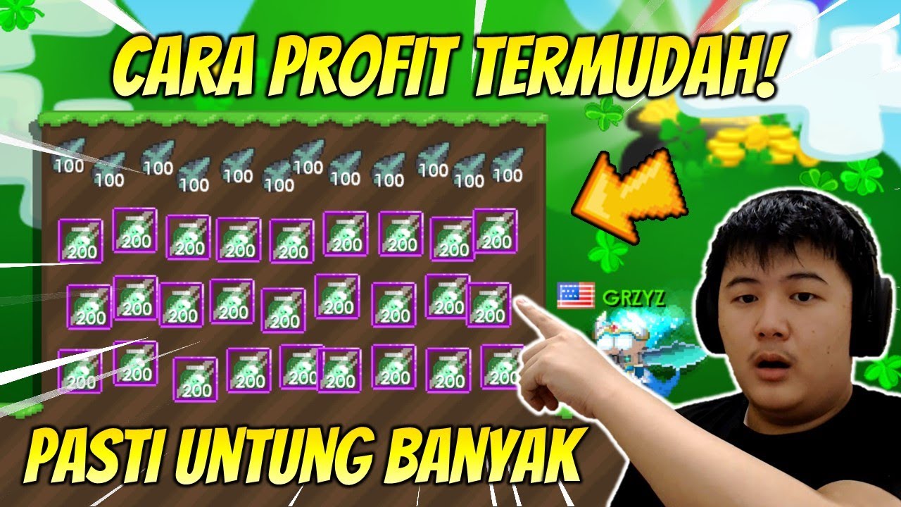 EASIEST WAY TO PROFIT IN GROWTOPIA!! [NO FARMING] - GROWTOPIA PROFIT 2021 | GRZYZ GT