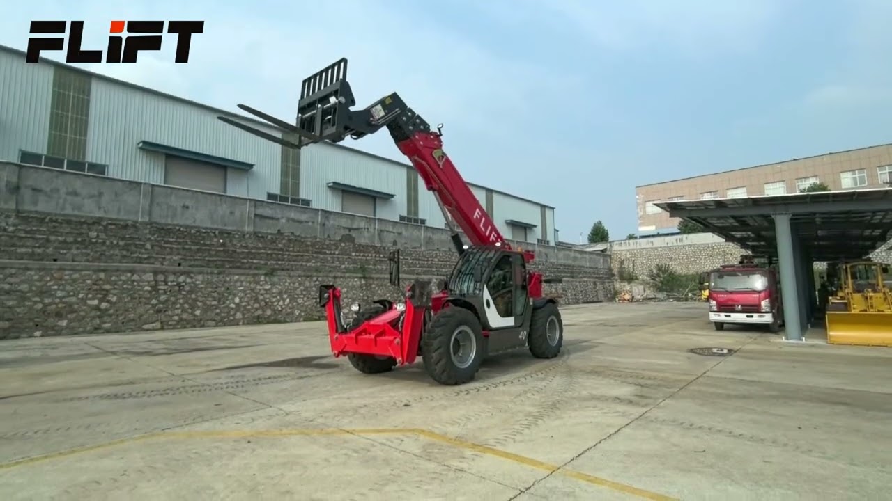 FLIFT 4Ton Construction Telehandler | 17m Lifting Height | Cummins Engine | 4WD Off-Road Power