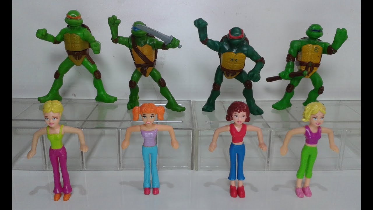 Tartarugas Ninjas e Polly Pocket Mc Lanche Feliz 2007