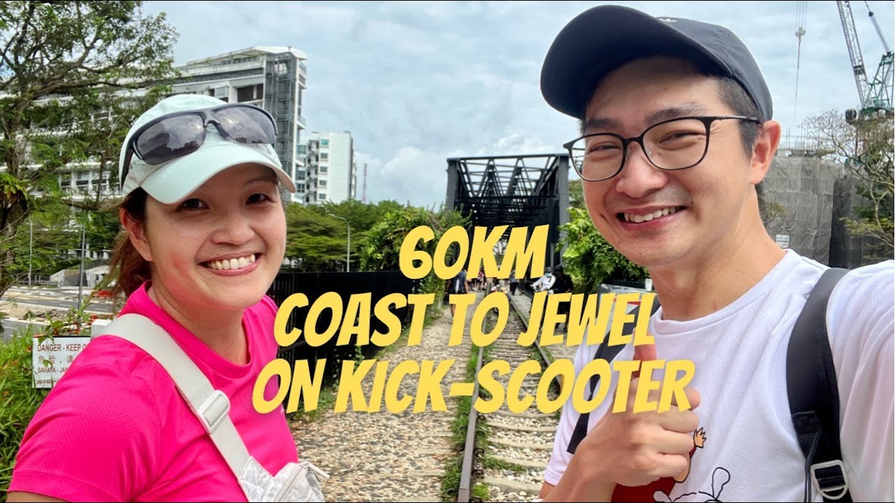 TRAILER - Travel with Kick-Scooter on a 60km Coast to Jewel Trail | Singapore
