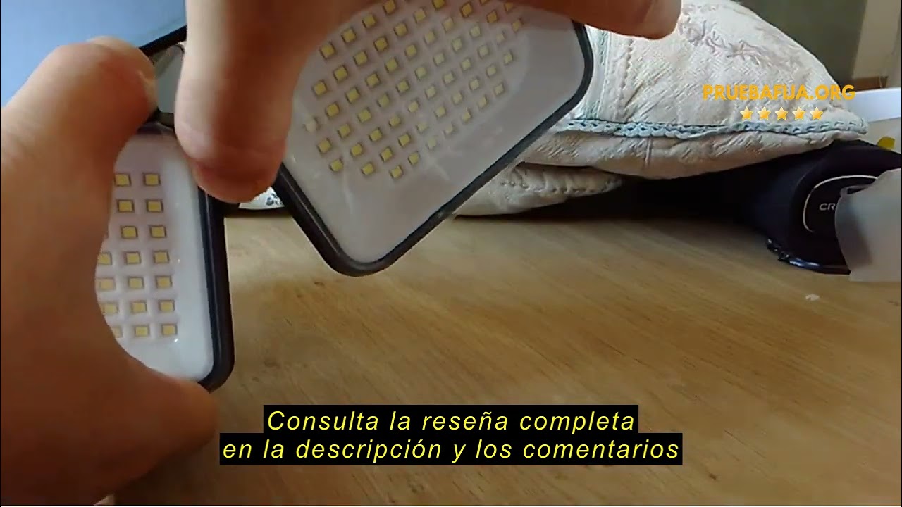 Reseña del OUSFOT Luz Solar Exterior con Sensor de Movimiento, 180 Led Foco Solar Exterior, 3 Modos