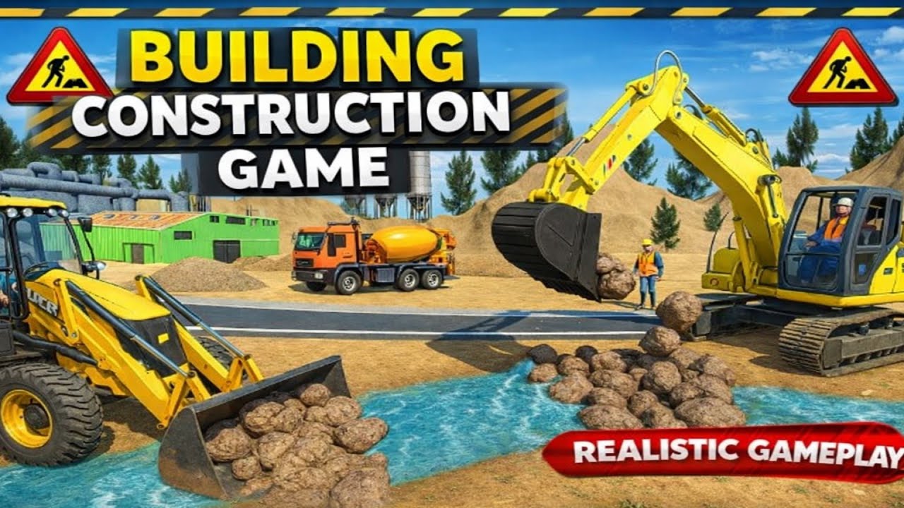Building Construction Game 🚧 | Real Construction Simulator Gameplay