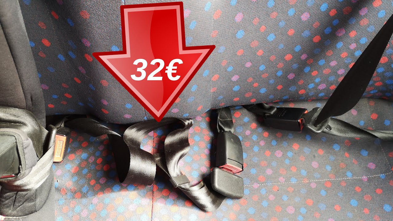 Comment rajouter 5ème ceinture milieu arrière sur Citroën AX 5 places d'origine sur la carte grise