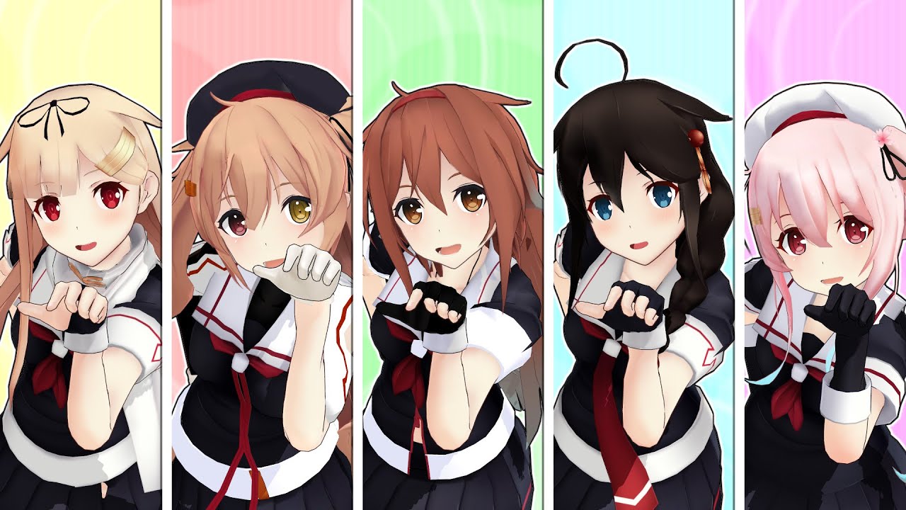 【MMD艦これ】白露型姉妹でスクランブル交際