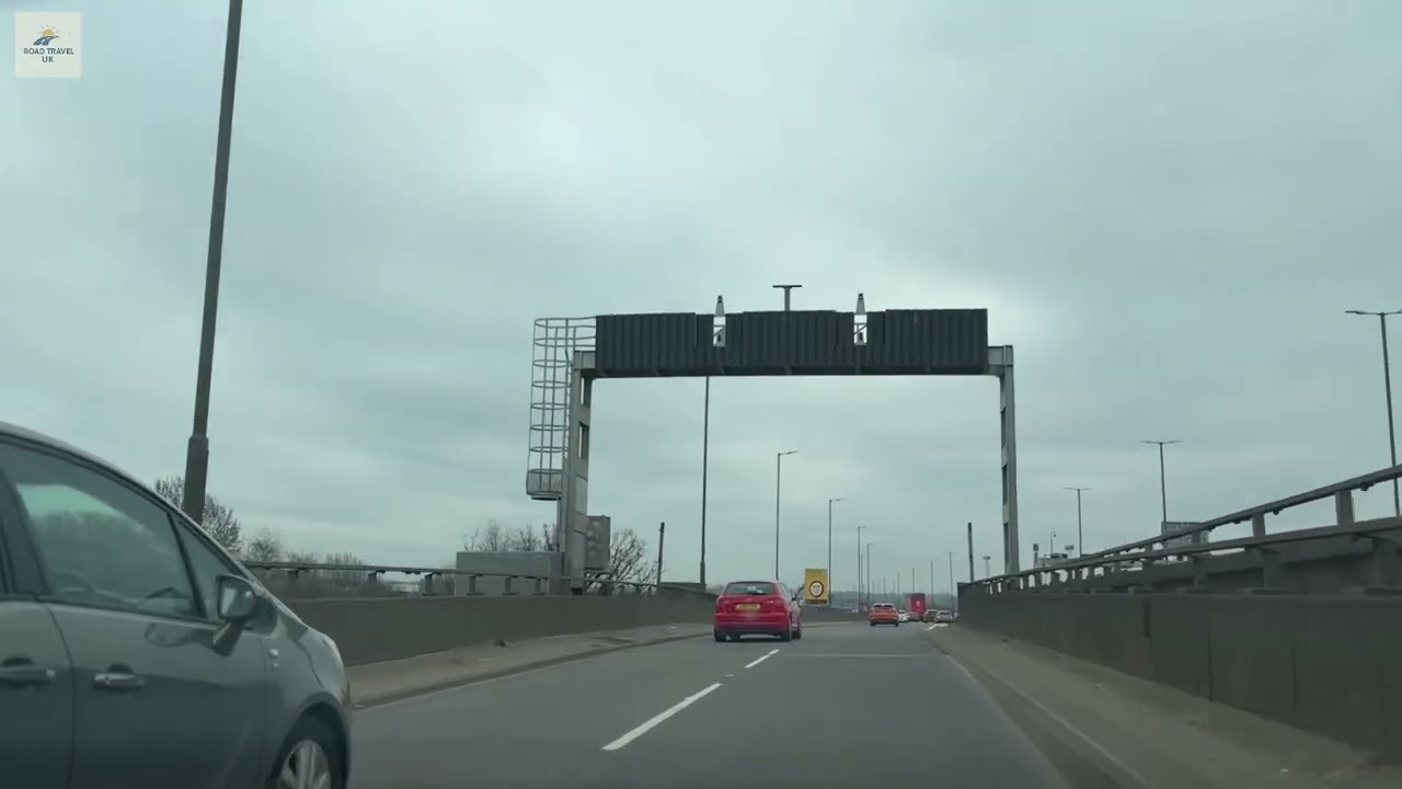Road view from Walsall to Aston via motorway