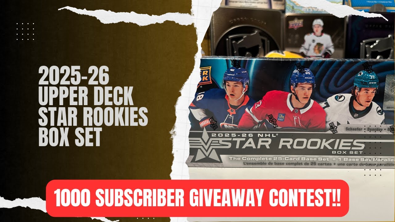 Набор карточек Upper Deck NHL Star Rookies сезона 2025-26