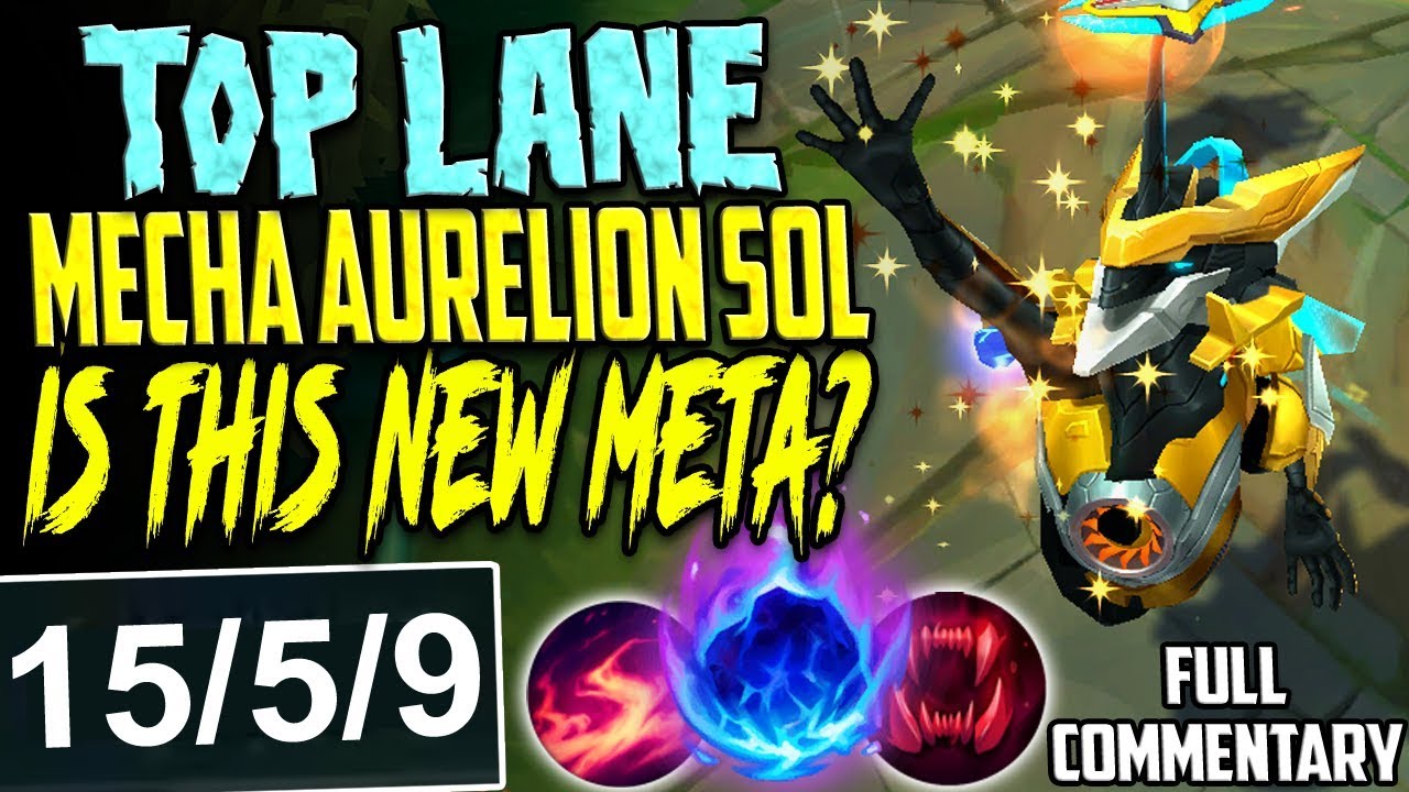 TOP LANE MECHA AURELION SOL | IS THIS NEW META? INSANE DMG | Aurelion Sol TOP Build S8 PBE Gameplay