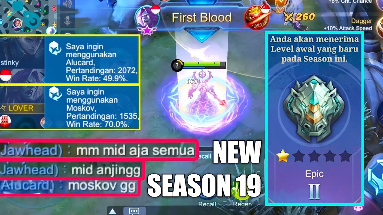 TOP GLOBAL MOSKOV SOLO RANK DI EPIC, MALAH DI AJARIN CARA PAKAI MM YG BENAR WKWK - MOBILE LEGENDS