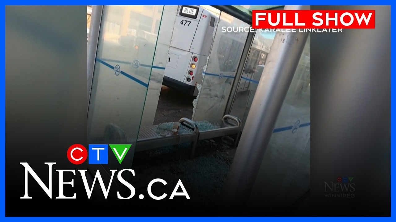 Close call at Winnipeg bus shelter | CTV News Winnipeg at Six for Mar. 11, 2026