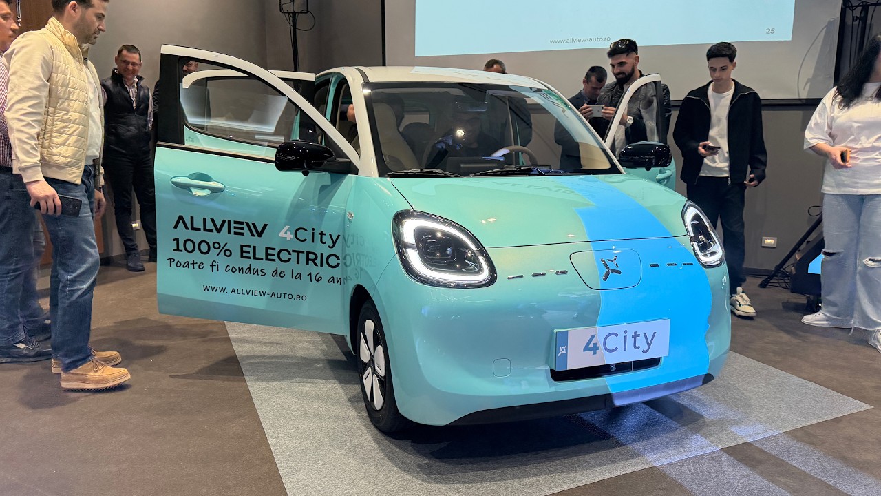 Allview 4City lansat la Romexpo: mașina electrică urbană ce poate fi condusă de la 16 ani