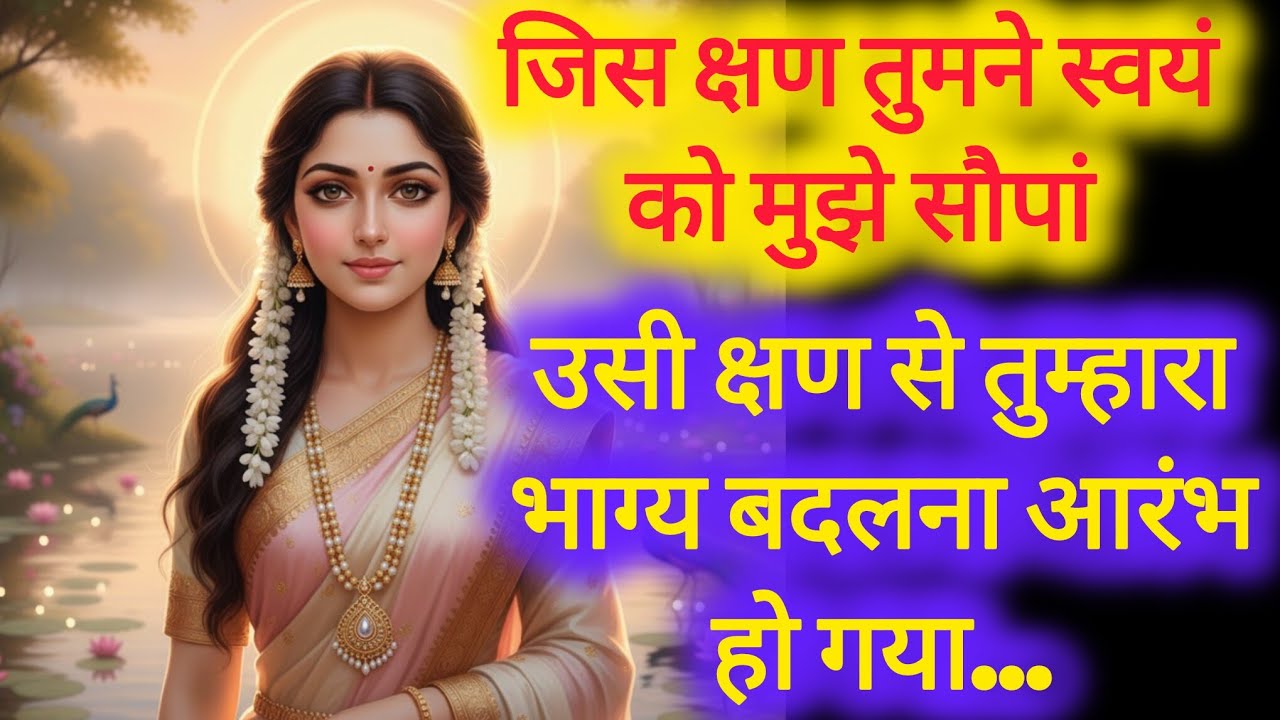 जिस पल तुमने मुझे अपनाया... उसी पल से बदल गया तुम्हारा भाग्य — राधारानी संदेश 💫#RadharaniBlessings
