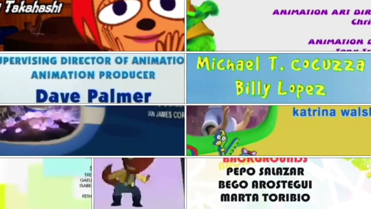 Animaniacs, B’s C, Kerwhizz, L&V, Lucky Fred, Lunar Jim, Poko, STFD, UJL, Wonder Pets Credits Remix