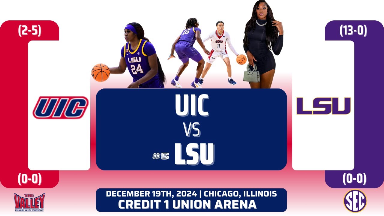 UIC против № 5 LSU | Женский баскетбол NCAA | 19.12.24