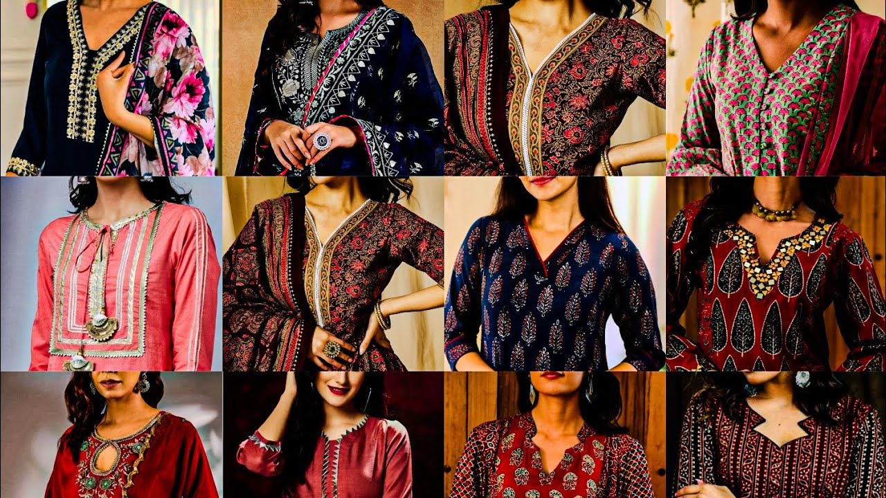 Latest kurti design for women || kurti neck designs | new fashion | neck designs for kurti