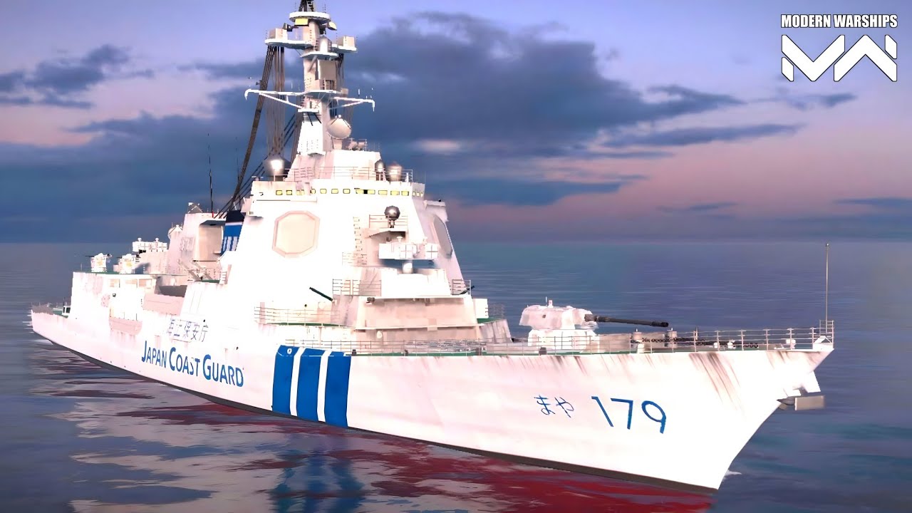 JS Maya With JAPAN COAST GUARD Skin - Modern Warships Gameplay