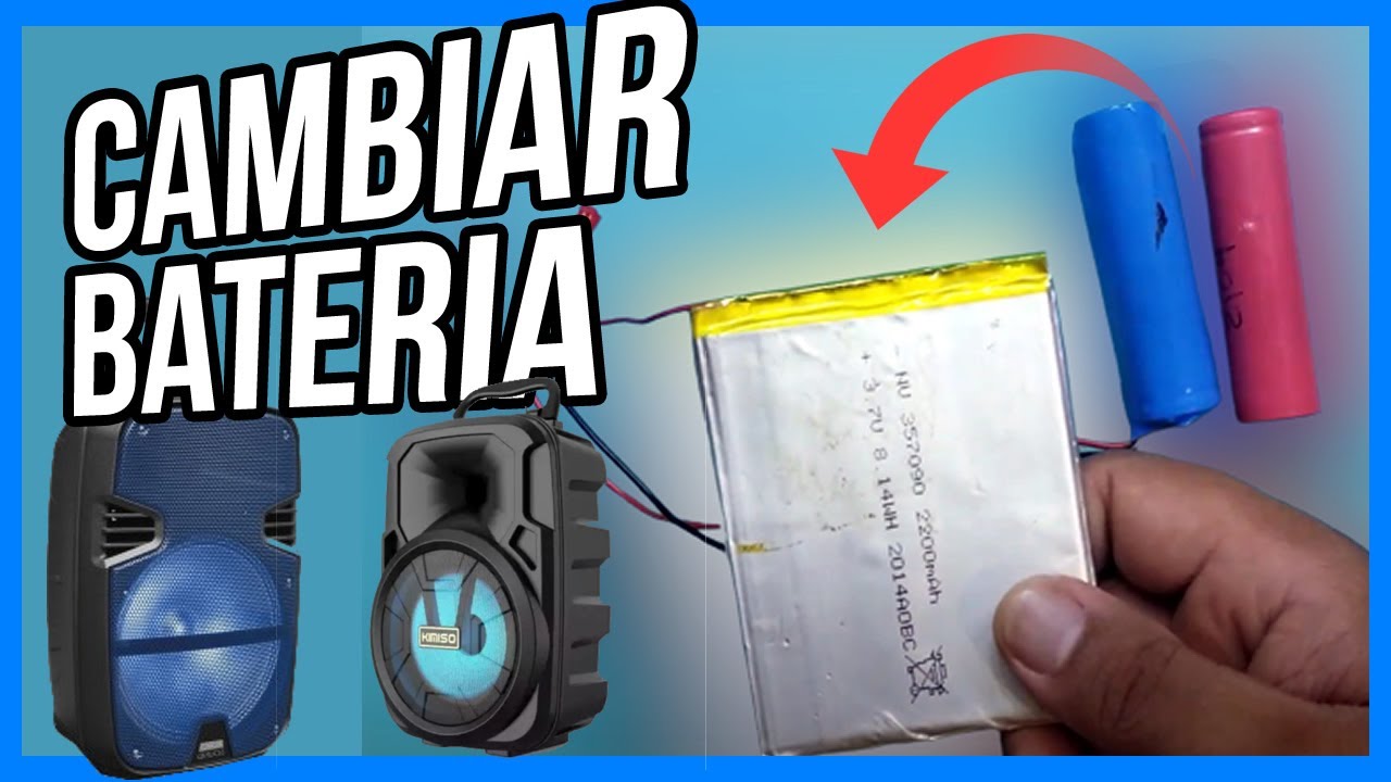🔥Como CAMBIAR BATERIA o PILA de BOCINA RECARGABLE BLUETOOTH
