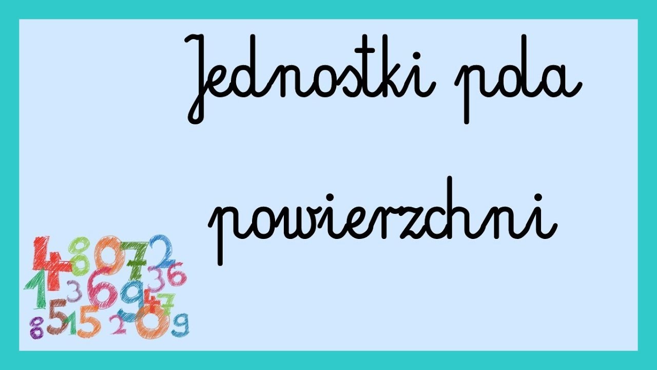 Jednostki pola powierzchni