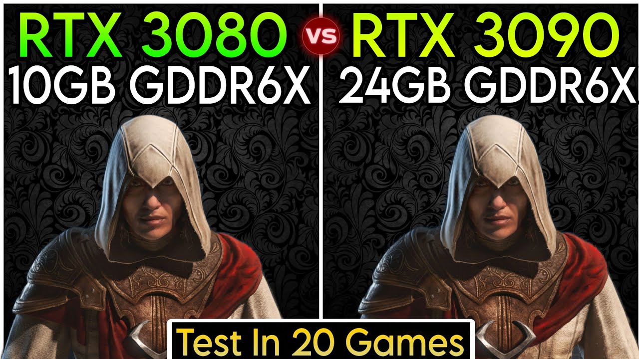 RTX 3080 vs RTX 3090 - Test In 20 Games - How Much Difference ?