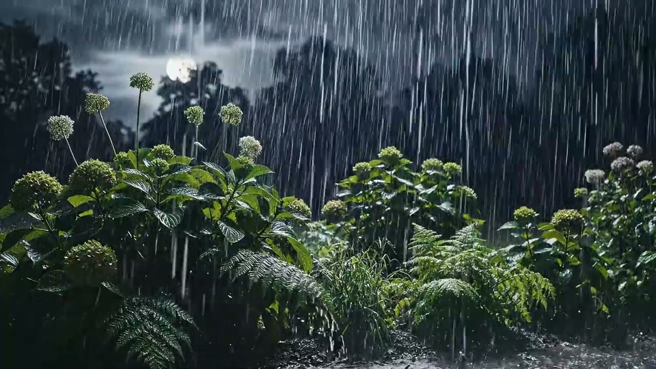 Rain Sounds for Instant Sleep 😴  Stop Insomnia with Forest Cabin Ambience