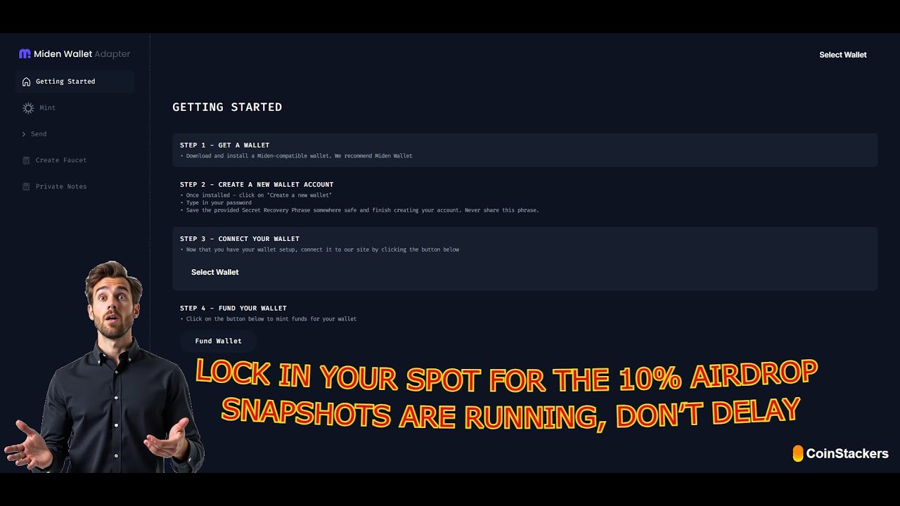 Miden - From Testnet to Mainnet Rewards. Lock in Your Spot for the 10% Airdrop. 🌟