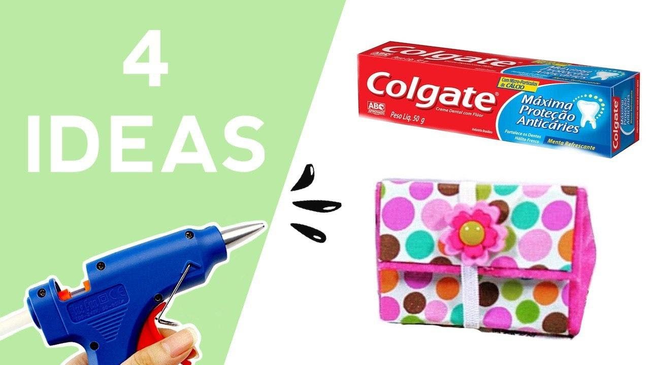 Best Out Of Waste Colgate Box - 4 Crafts Ideas | Reuse Toothpaste Box Craft Project