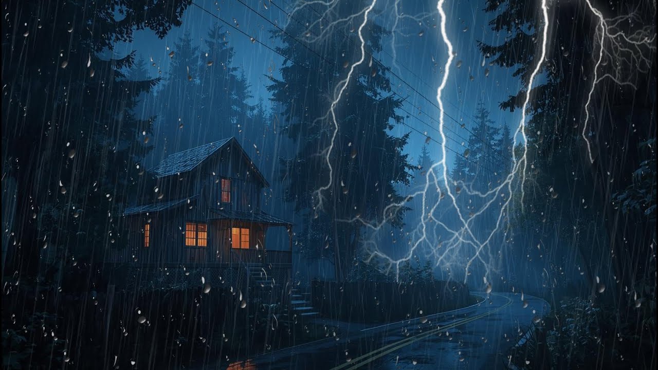 Rain & Thunder Sleep Therapy Relaxing Nature Sounds for Deep Sleep, Stress Relief and Insomnia Cure