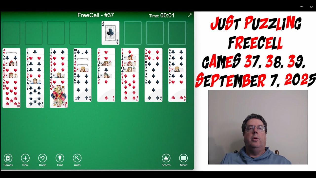 Learning Freecell By Doing and Explaining Games 37, 38 and 39
